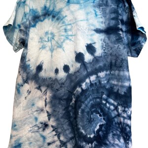 OOAK Ice Dyed T-Shirt: Swirl Tie Dye, Boho Hippie Style