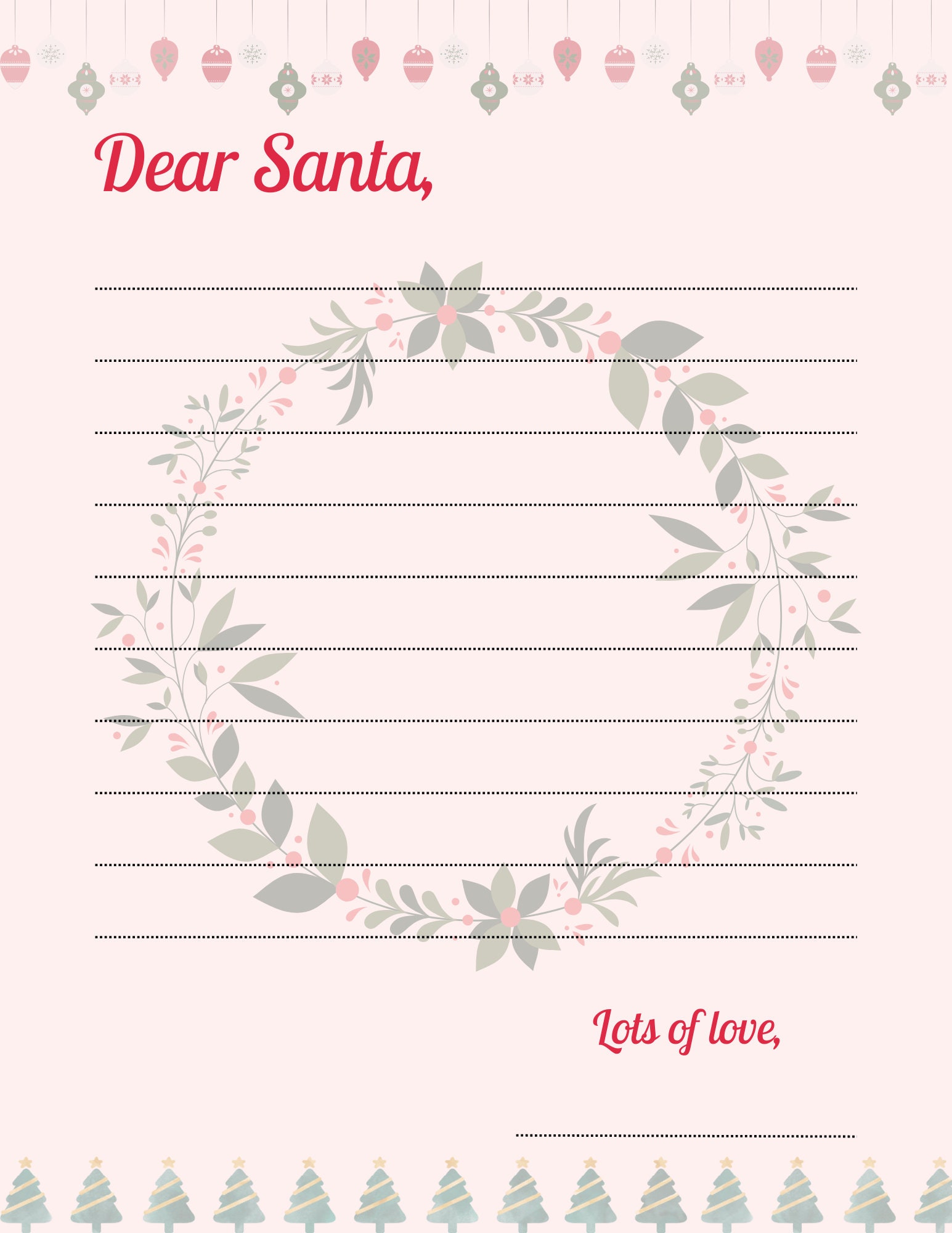 Printable Santa Letters Digital Download - Etsy