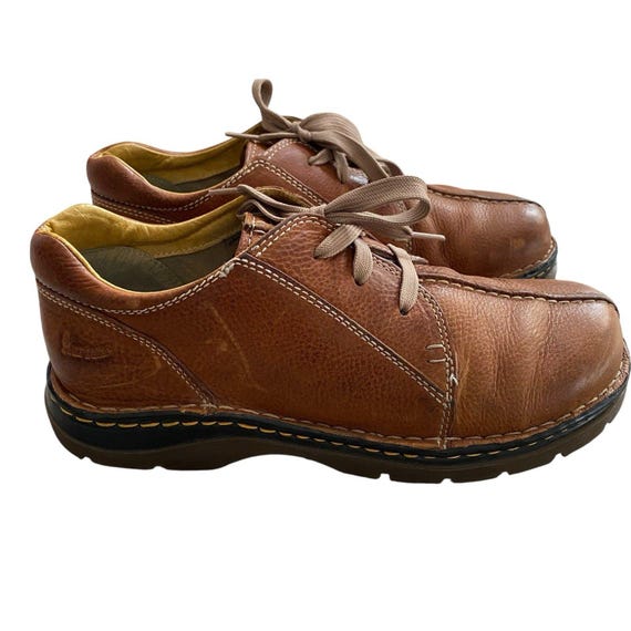 Dr. Martens Mens 10 Brown Leather Shoe Low Boot Chunky Lug Sole Y2k Oxford Dr. Martens Keith Mens 12 Brown Leather Shoe Low Boot Chunky  main image 2