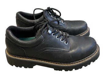 Skechers Chunky Platform Lug Sole Shoes Mens 9 Brown Leather Oxford Vintage Y2K Y2k skechers chunky lug - Gem main image 4