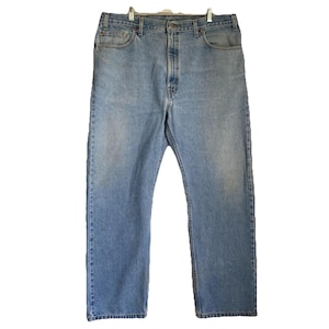 Jeans vintage anni '80 Levi's 505 da uomo, taglia 40x28, blu chiaro, stile retrò, Made in USA.