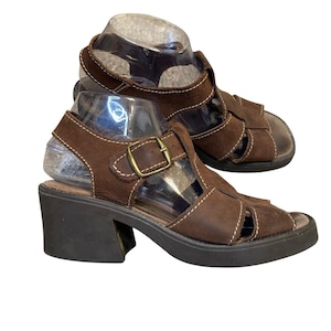 靴 FINAL  archive y2k leather sandals Rare Vintage Men's SKECHERS 90's Y2K Leather Sandals