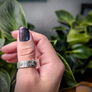 Sterling Silver Spider Web Ring