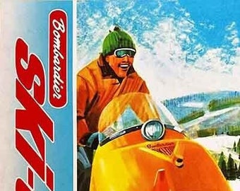 Ski-Doo signo grande 24n metal distribuidor exhibición moto de nieve regalo garaje hombre cueva