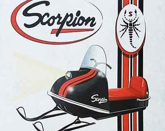 Vintage Scorpion Snowmobiles Scarf Vintage Scorpion Snowmobiles Scarf