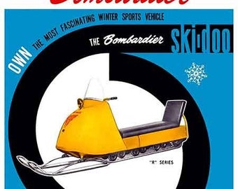 Ski-Doo signo grande 24n metal distribuidor exhibición moto de nieve regalo garaje hombre cueva