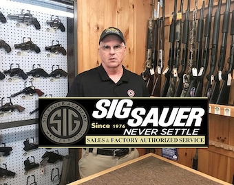 SIG SAUER dealer sign large 32in Sig Sauer sign
