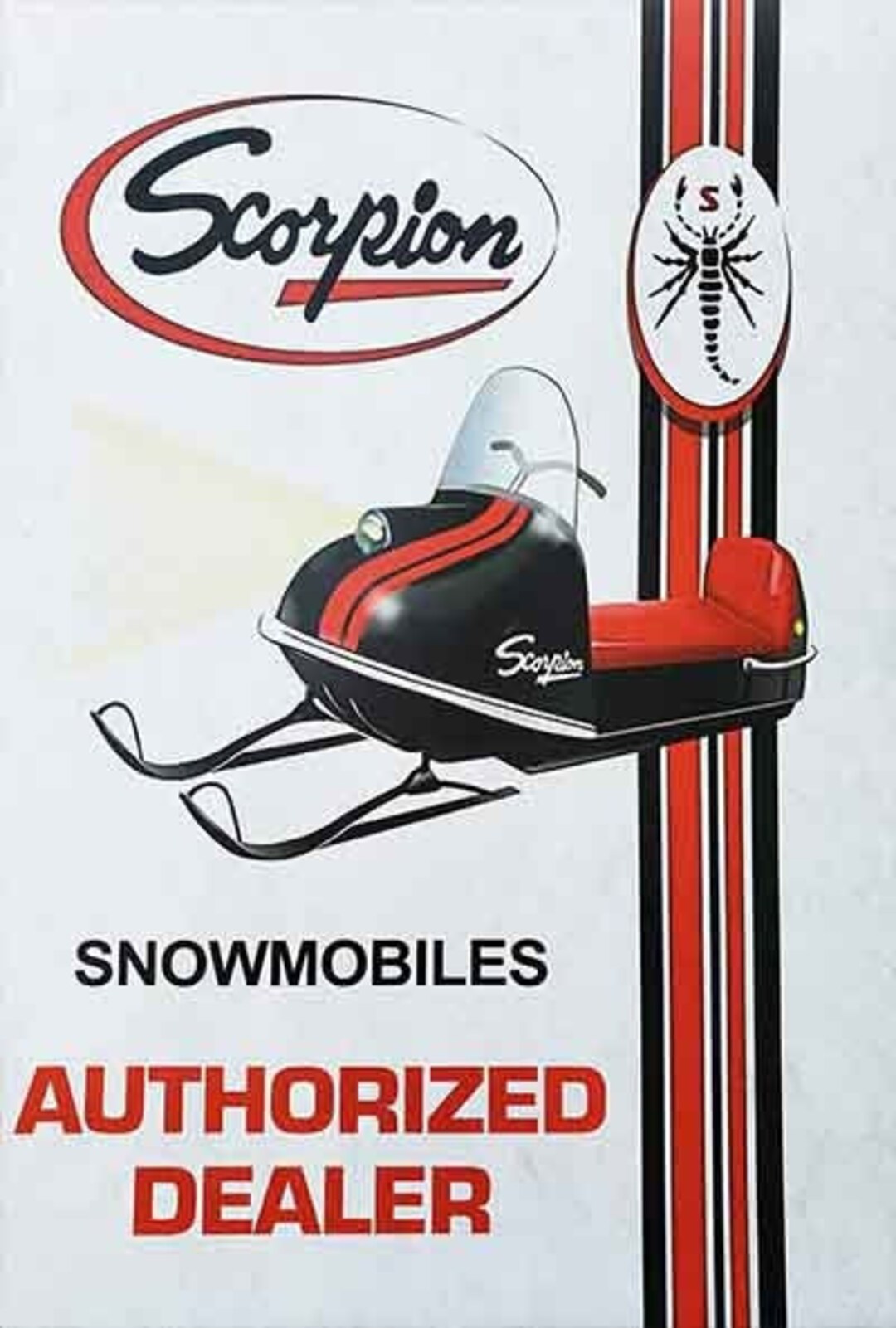 Vintage Scorpion Snowmobile Pint Glasses Vintage Scorpion Snowmobile Pint Glasses