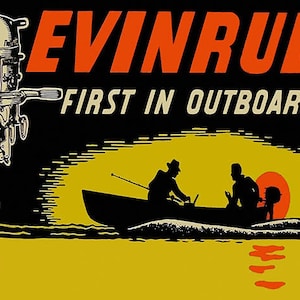 Custom Vintage Style Evinrude and Elto Outboard Boat Motors Kiss-Cut Stickers by Retro Boater Custom Vintage Style Evinrude and Elto Outboard Boat Motors Kiss-Cut Stickers by Retro Boater