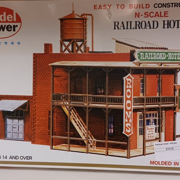 Model Power N-Scale Railroad Hotel kit