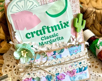 Margarita Mocktail Gift Set, Mini Cocktail Kit with Tajin Rimming Salt and Lime Candy