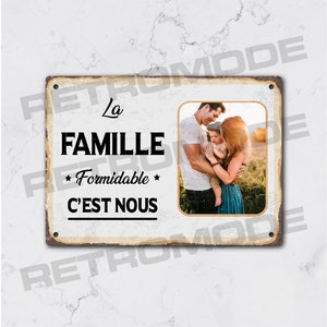 Personalized metal plate with your photo, personalized family sign, family quote decoration, parent gift