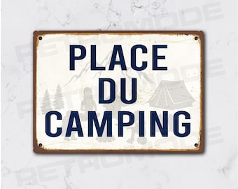 Persönliches Camping-Blechschild – Retro-Wanddeko Für Zuhause, Garten Oder Bar