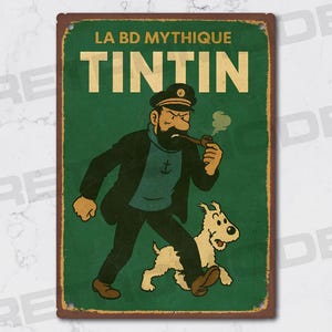 Tintin Plaque - Etsy