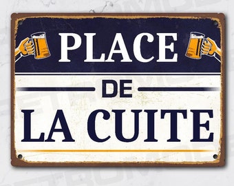 Plaque en tôle rétro de 30 x 20 cm - Convient pour les amateurs de Ricard Pastis Pernod - Café & bar - Pour les fans de France - Culture de café