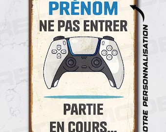 Plaque De Supporter PSG En Métal - Décoration Murale Bleue (Club Français)