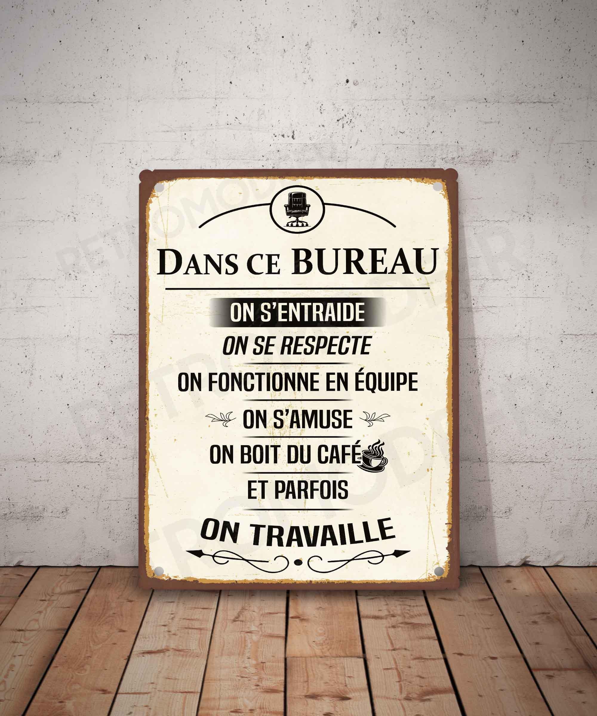 Plaque Métal Vintage Humoristique 'Bonne Ou Mauvaise Situation' - Décoration Murale 20x30cm Style Rétro