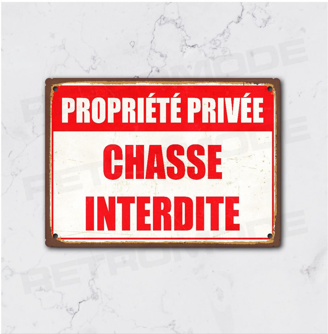 PROPRIETE PRIVEE CHASSE INTERDITE 330x120MM | NORMASIGN en ADHESIF