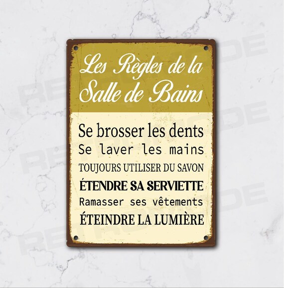 Affiche du règlement intérieur