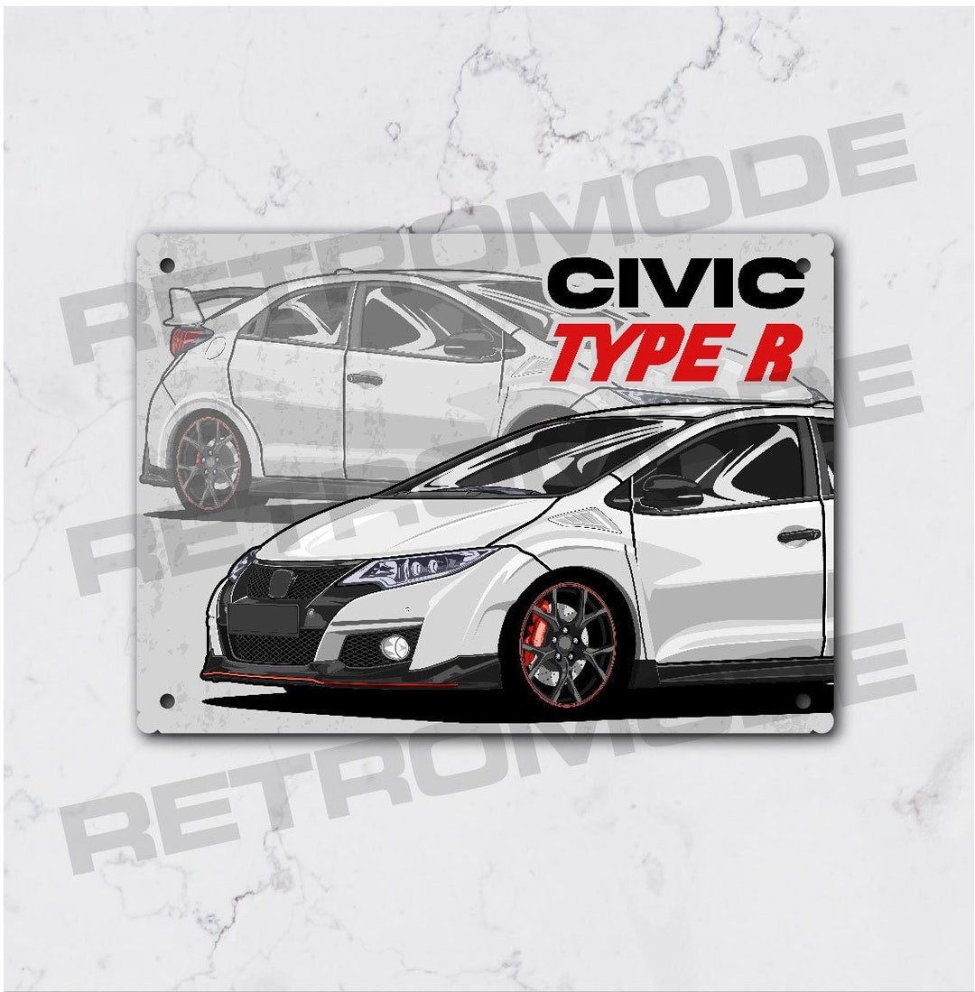 Honda Civic Type R Metal Plate Gift Idea for Car Fan - Etsy