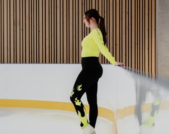 Flame Legging Figure Skating