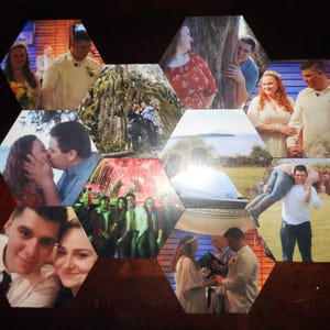 8" Hexagon Photo Tiles (pack of 4)