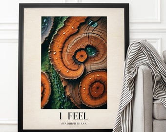 Chakra Sacrale, Poster da Parete, SVADHISHTHANA CHACRA, Illustrazione di Energia Organica Spirituale, Decorazione per la Casa Yoga