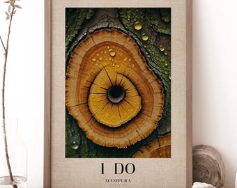 Poster da parete "I Do" sul chakra del plesso solare, "MANIPURA" CHAKRA, illustrazione di energia organica spirituale, arredamento per la casa e yoga