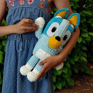 Blue the Dog Crochet Pattern - Blue Heeler Crochet Pattern | Blue Heeler Amigurumi Blue the Dog Plushie Heeler Plush Toy PDF Crochet Pattern