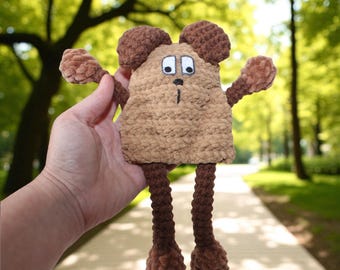 Tuggy Pup Crochet Pattern: Stretchy Dog Pull Toy (PDF Pattern)