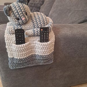 Sleeping Cat Sofa Arm Organizer & Remote Holder, Snorri the Cat Arm Rest Crochet Pattern – Low-Sew Amigurumi Crochet Gift for Cat Lovers image 13