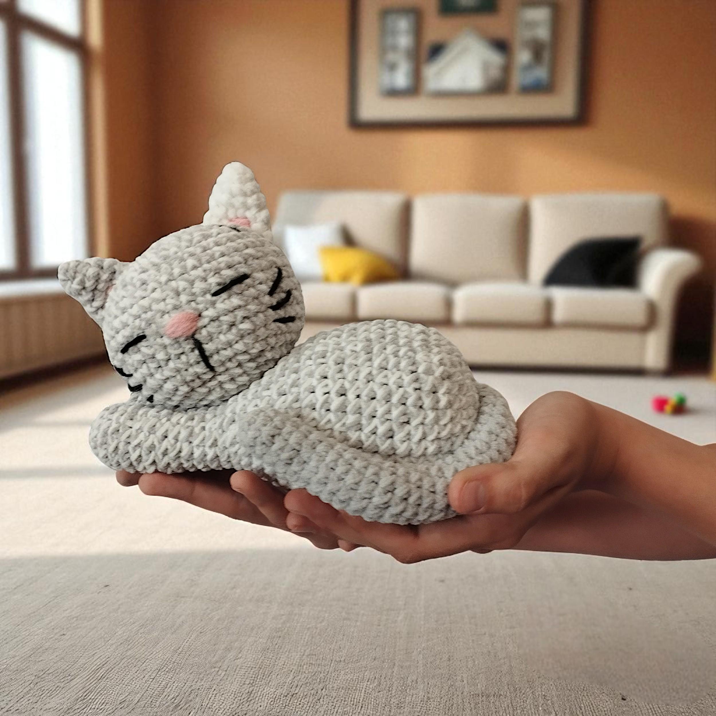 Mimi Snooze Sleeping Cat Crochet Pattern – Amigurumi Plush Kitty PDF – Easy Beginner Friendly Soft Toy Pattern – Instant Download - Thumbnail 6