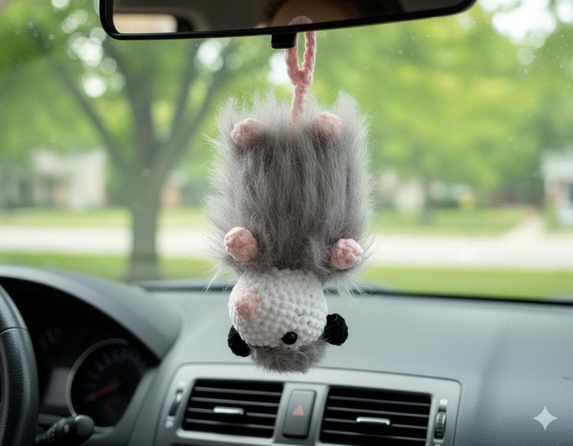 39 Opossum Crochet Patterns for Cute, Quirky Amigurumi Projects 1 Mossy the Opossum Crochet