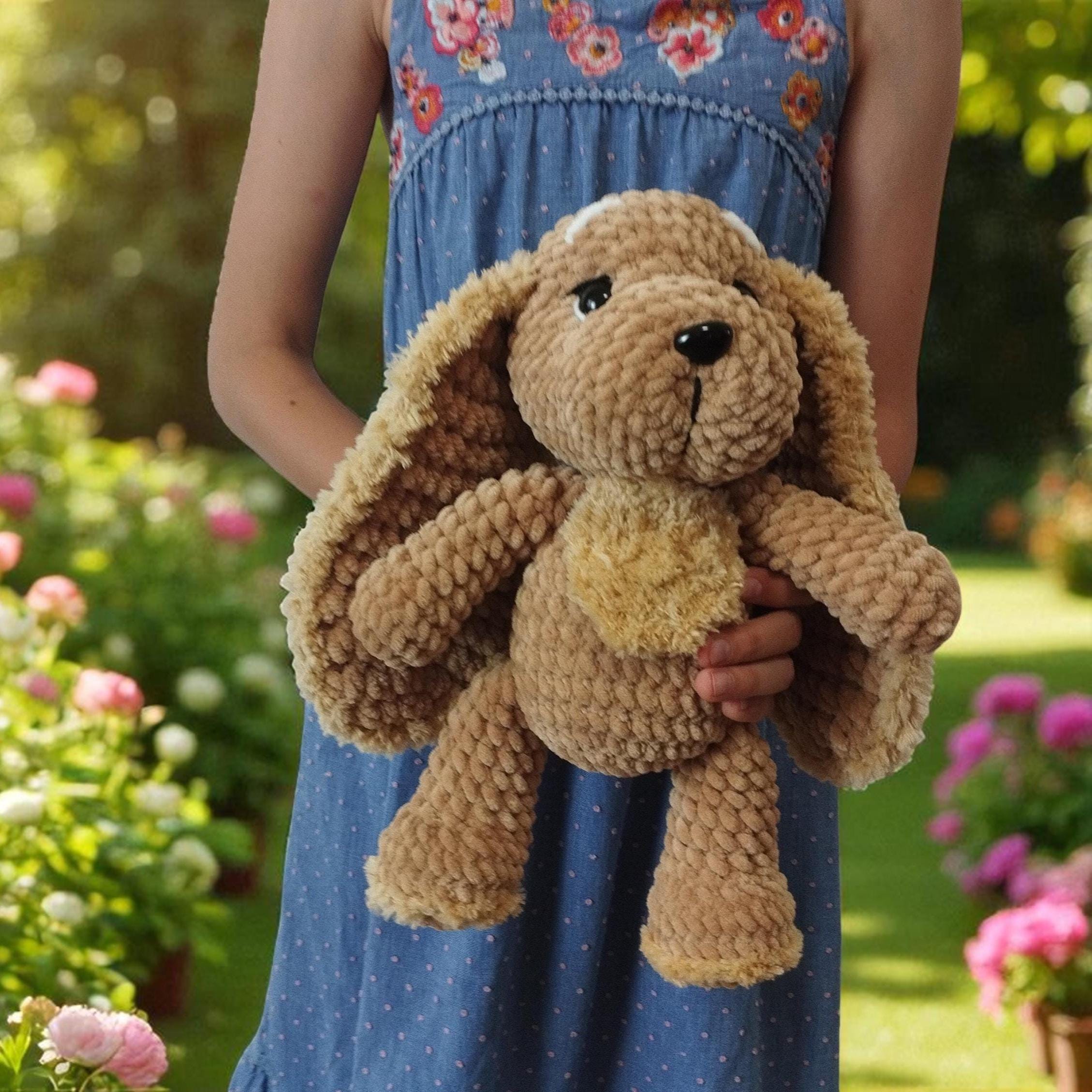 Ollie Snuggle Buddy Spaniel – Crochet Dog Pattern PDF, Amigurumi Puppy, Easy Digital Download Beginner Friendly Crochet Animal - Spaniel Dog