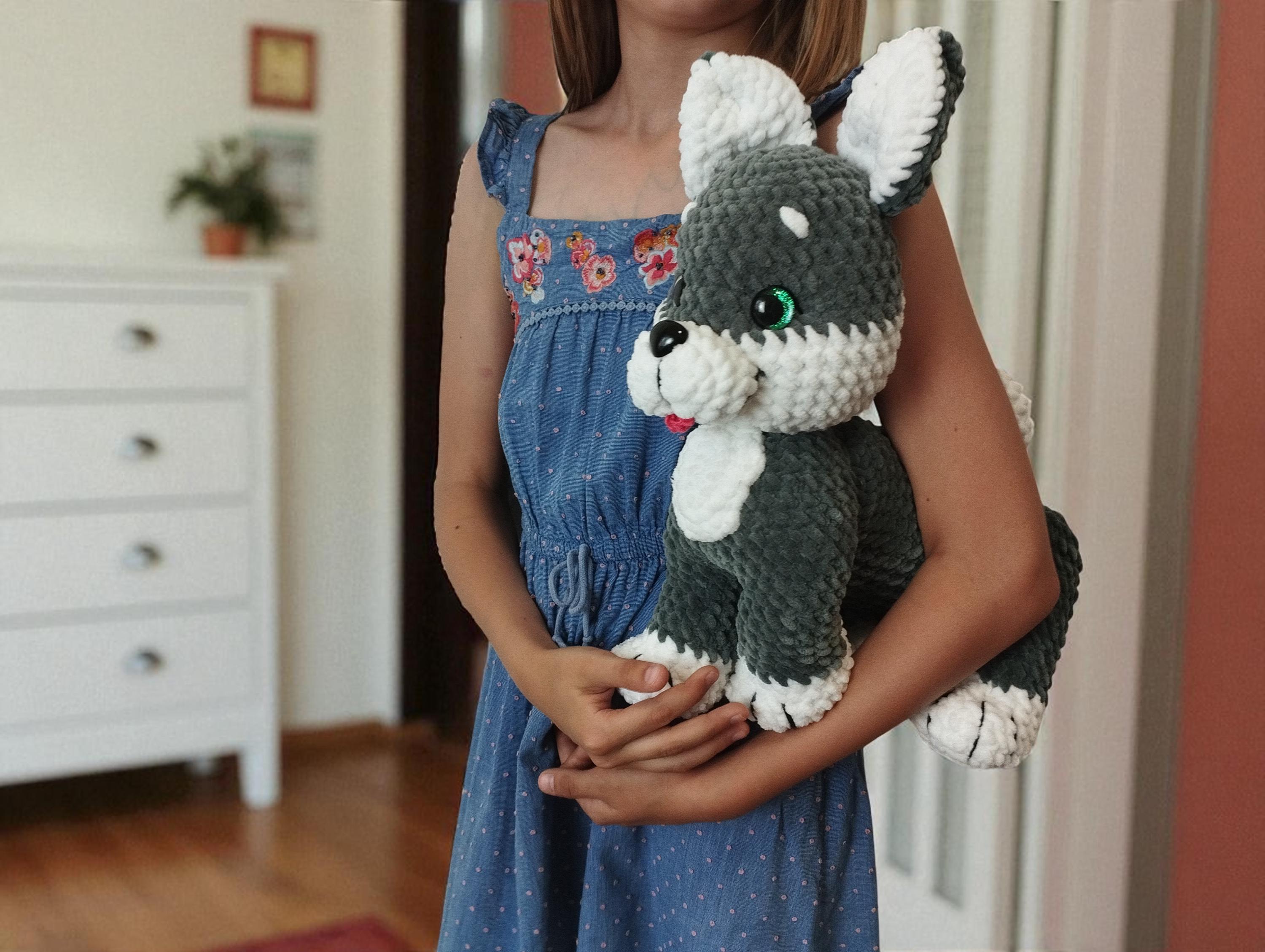 Koda the Husky Crochet Pattern PDF – Amigurumi Dog Plush Toy Crochet – Confident Beginner Level - Digital Pattern – Husky Stuffed Animal DIY - Image 1