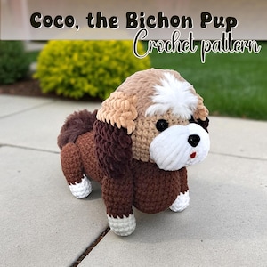 Bichon Crochet Pattern - Coco the Snuggle-Fur Bichon – Amigurumi Dog Crochet Pattern PDF | Plush Puppy Soft Toy | Beginner Friendly Pattern