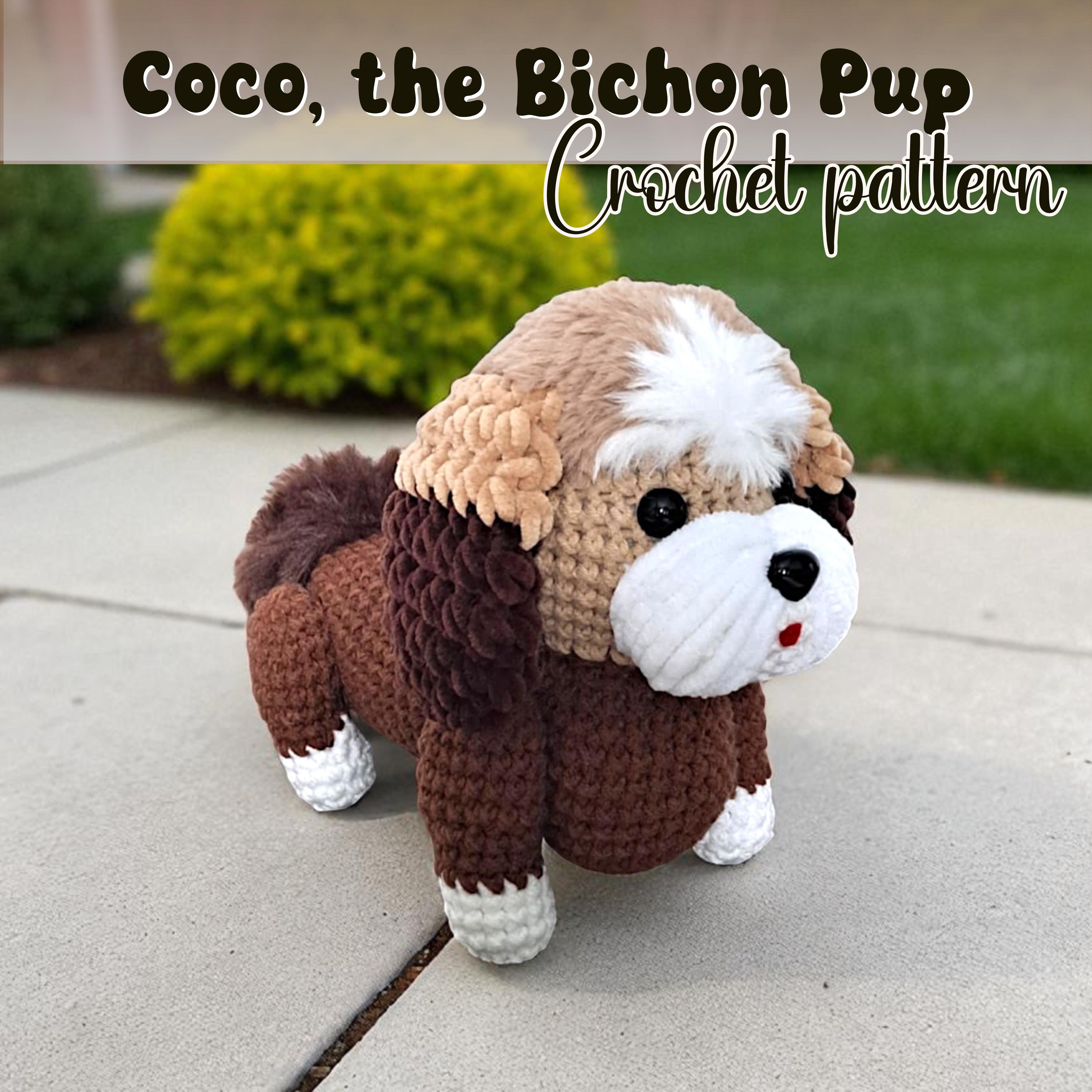 Bichon Crochet Pattern - Coco the Snuggle-Fur Bichon – Amigurumi Dog Crochet Pattern PDF | Plush Puppy Soft Toy | Beginner Friendly Pattern