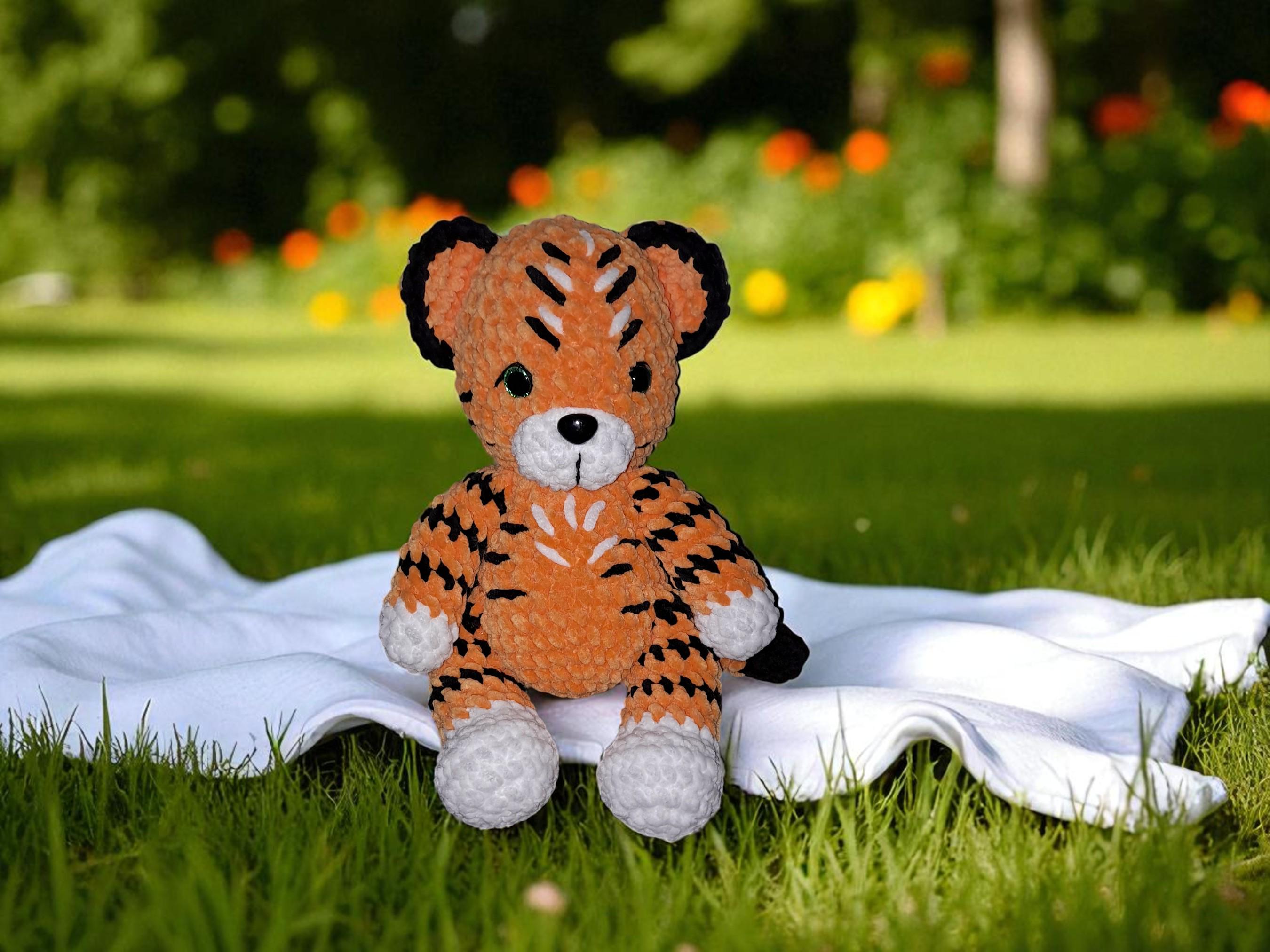 Tiggy the Jungle Tiger Crochet Pattern – Amigurumi Tiger PDF Tutorial (US Terms) - Cute Tiger Crochet - Confident beginner level - Digital - Thumbnail 4