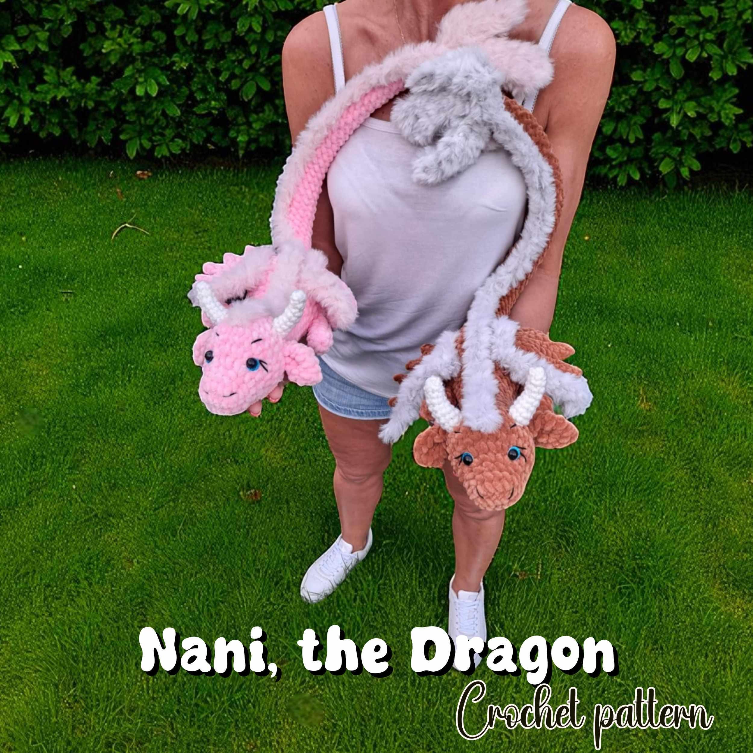 Nani the Dragon Crochet Pattern PDF – Cute Amigurumi Dragon Plush Toy – Snuggler Crochet Stuffed Animal – Intermediate -Pdf Digital Download - Thumbnail 2