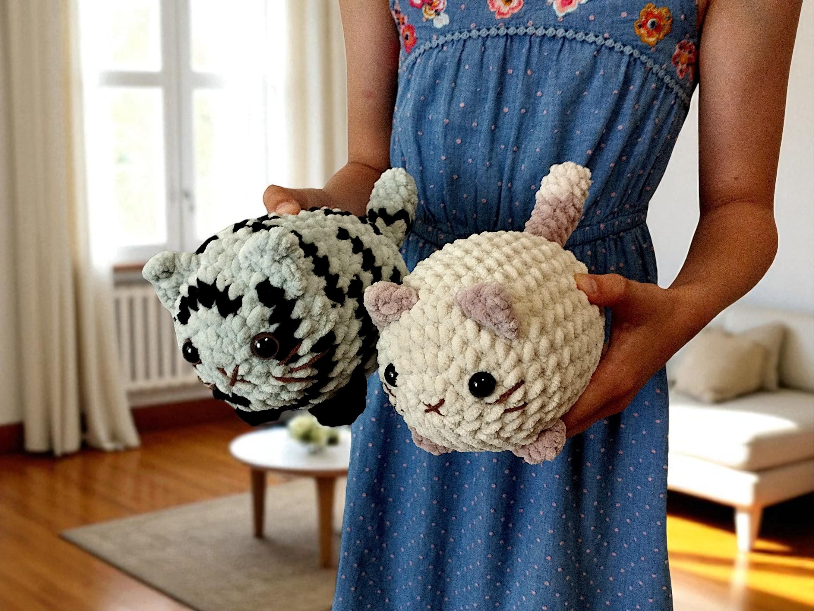 Loafy the Cat Crochet Pattern PDF • Loaf Cat Amigurumi Sleeping Cat Plush Toy Tutorial • Easy Digital Download • Beginner Friendly Pattern - Thumbnail 3