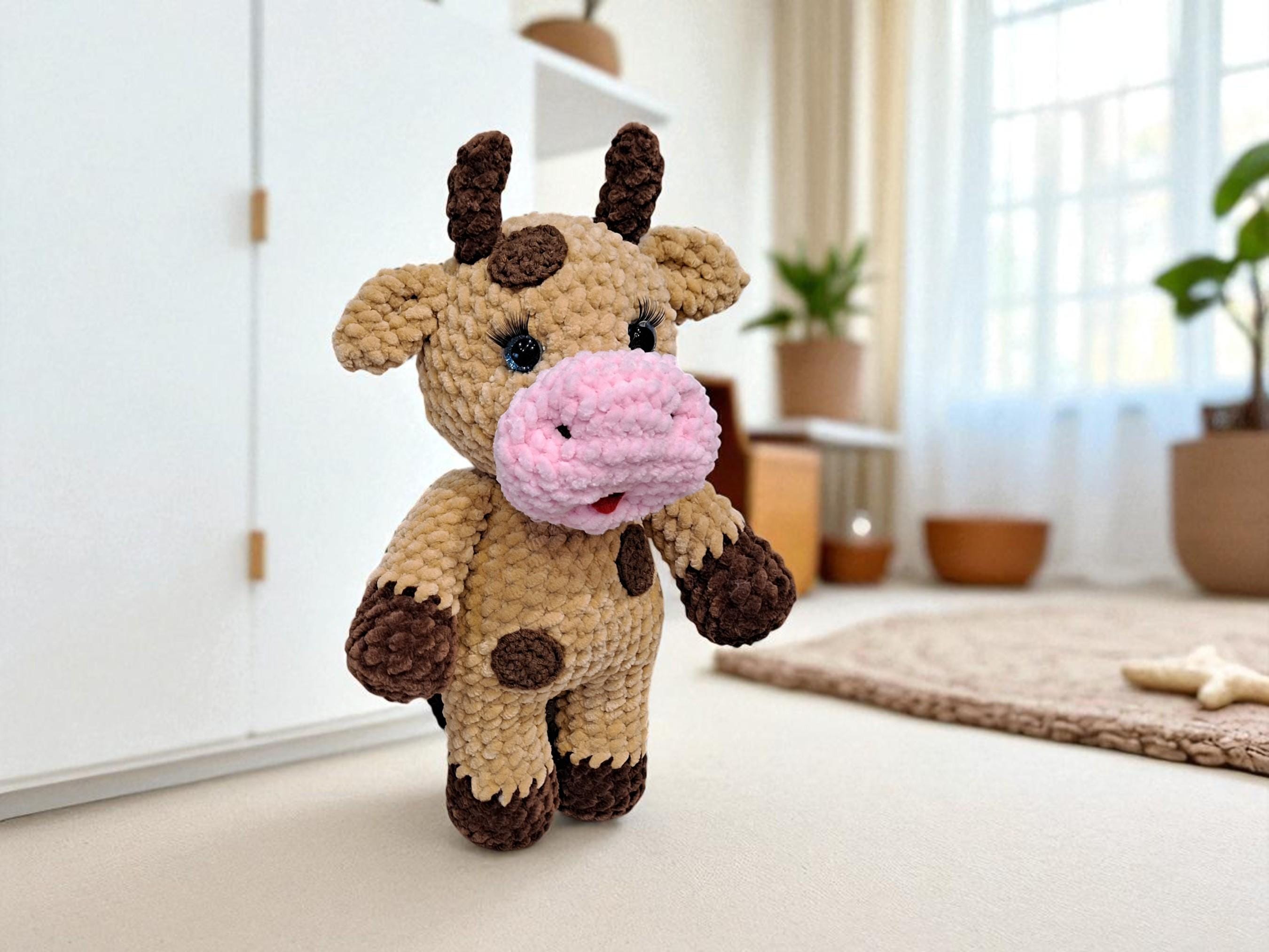 Mocha the Cow Amigurumi Crochet Pattern PDF – Cute Plush Farm Animal, Soft Toy Tutorial, Easy Beginner Pattern, Instant Download - Thumbnail 6