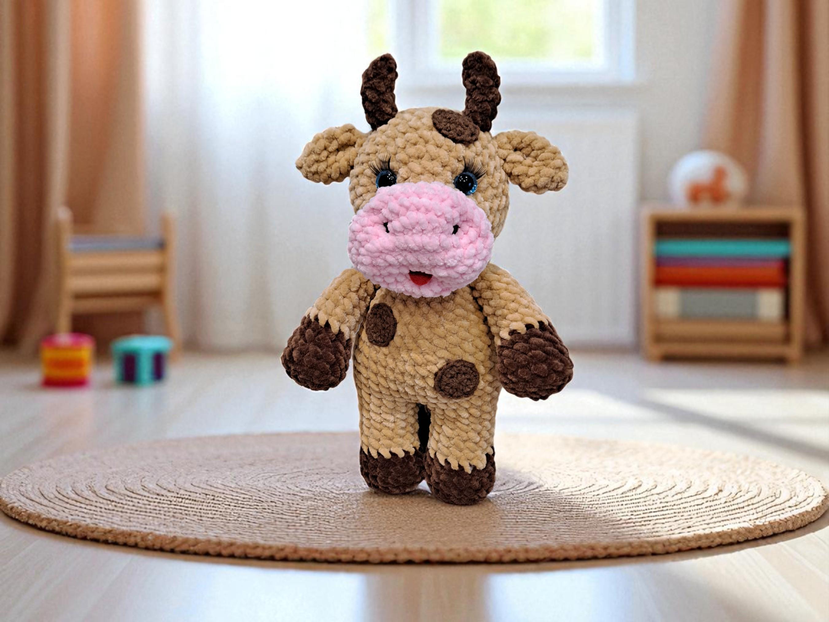 Mocha the Cow Amigurumi Crochet Pattern PDF – Cute Plush Farm Animal, Soft Toy Tutorial, Easy Beginner Pattern, Instant Download - Thumbnail 7