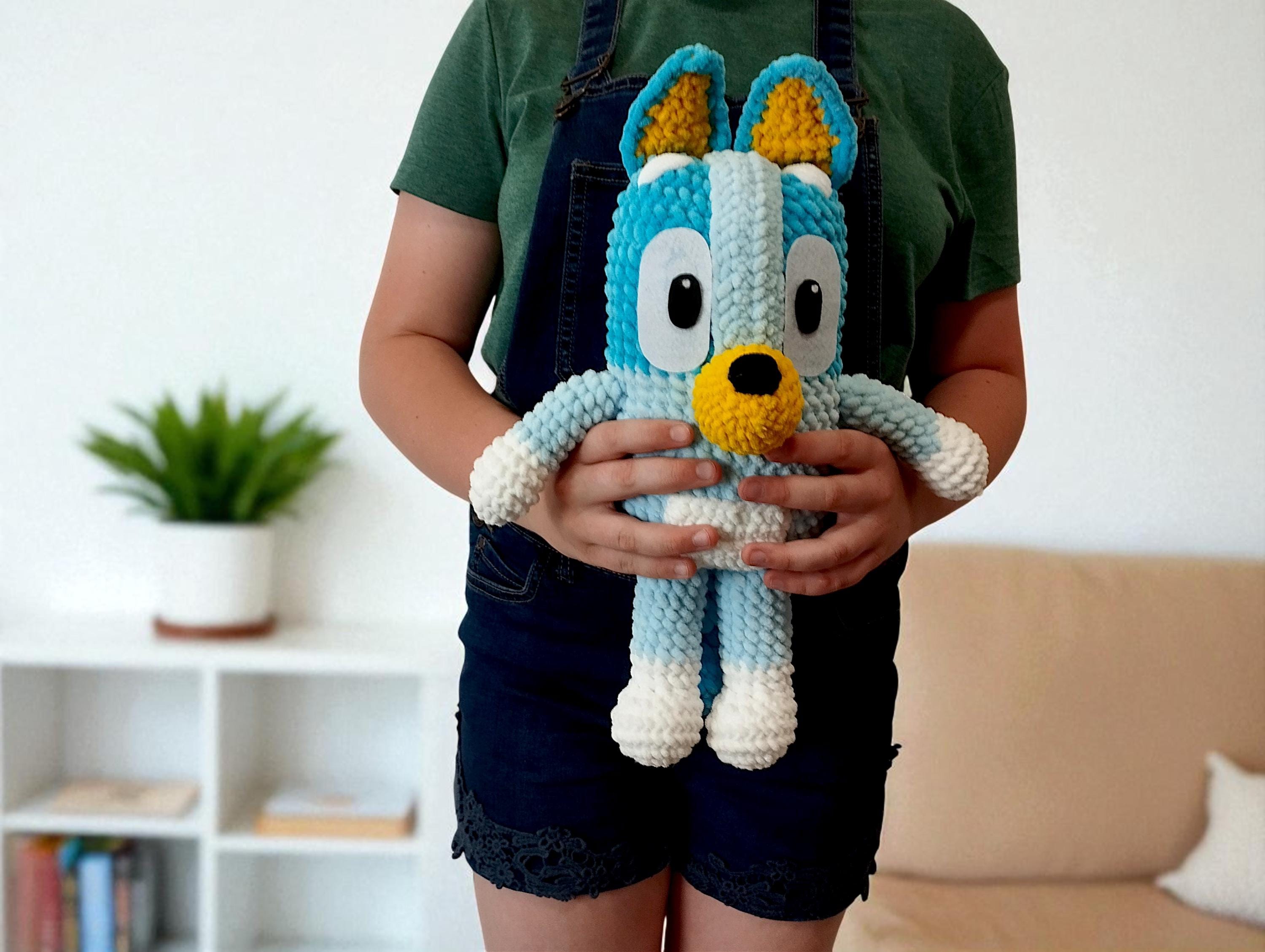 Bluey inspired Heeler Dog Crochet Pattern - Blue Heeler Crochet Pattern | Blue Heeler Amigurumi Blue the Dog Plushie Heeler Plush Toy PDF Crochet Pattern - Thumbnail 2