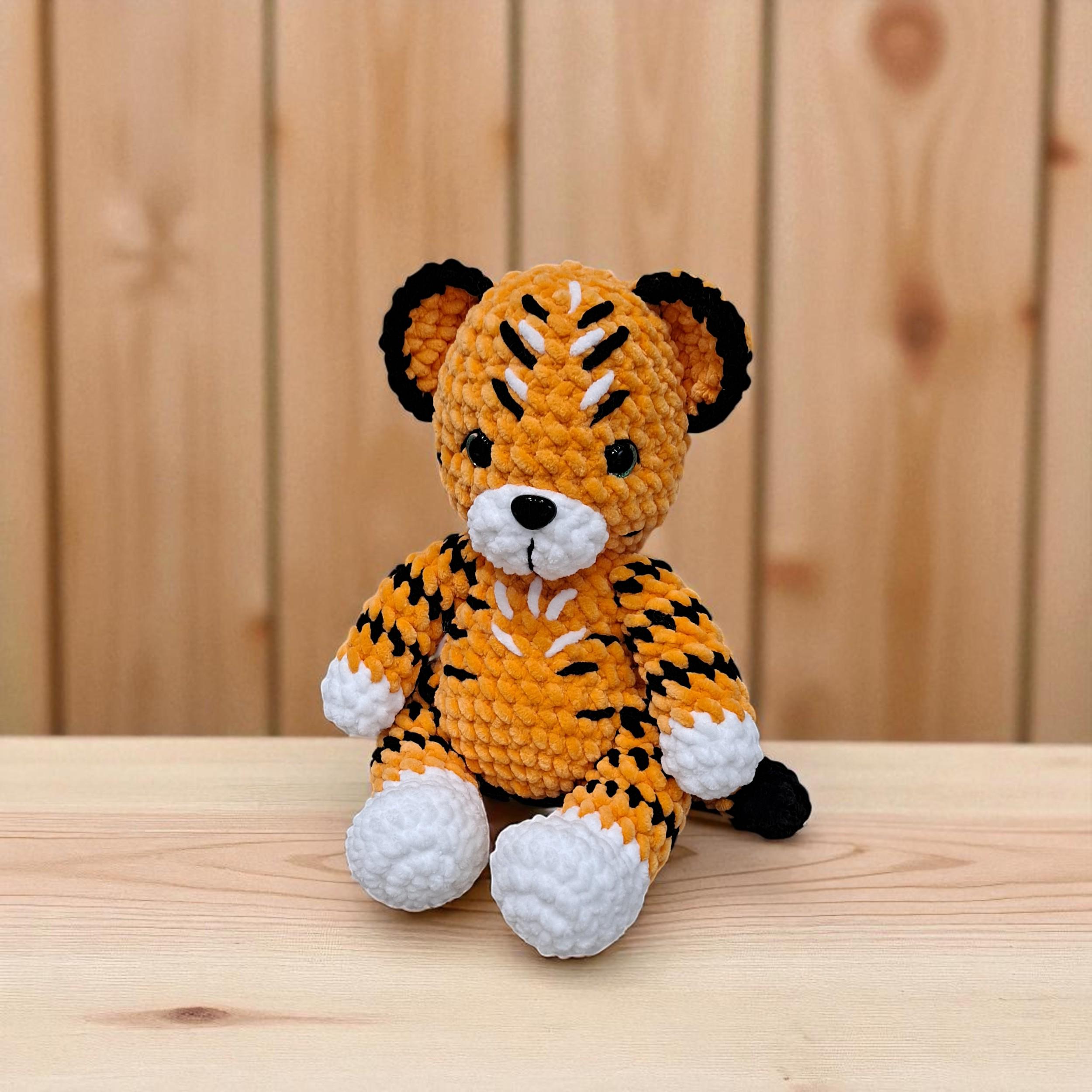 Tiggy the Jungle Tiger Crochet Pattern – Amigurumi Tiger PDF Tutorial (US Terms) - Cute Tiger Crochet - Confident beginner level - Digital - Thumbnail 3