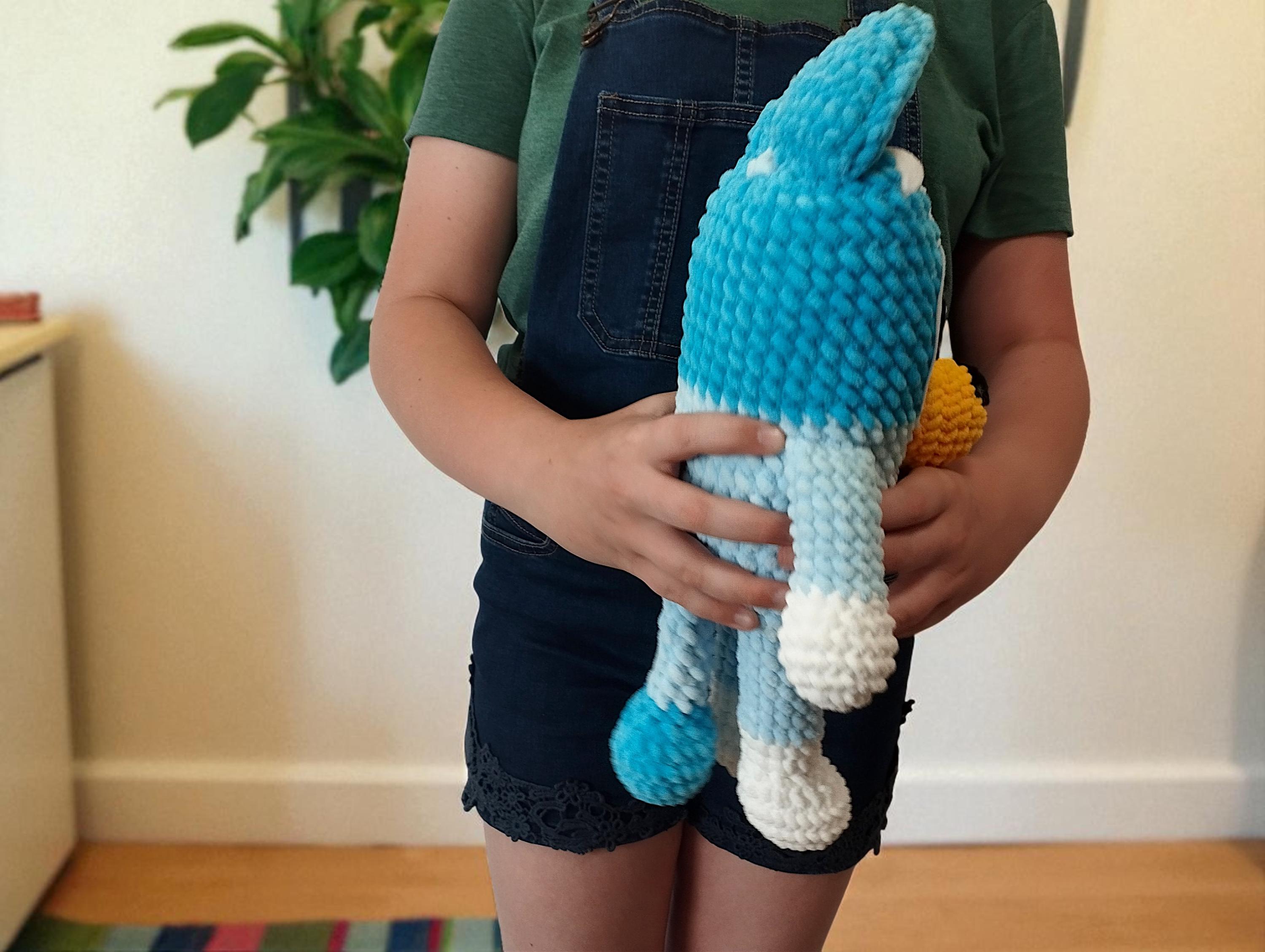 Bluey inspired Heeler Dog Crochet Pattern - Blue Heeler Crochet Pattern | Blue Heeler Amigurumi Blue the Dog Plushie Heeler Plush Toy PDF Crochet Pattern - Thumbnail 3