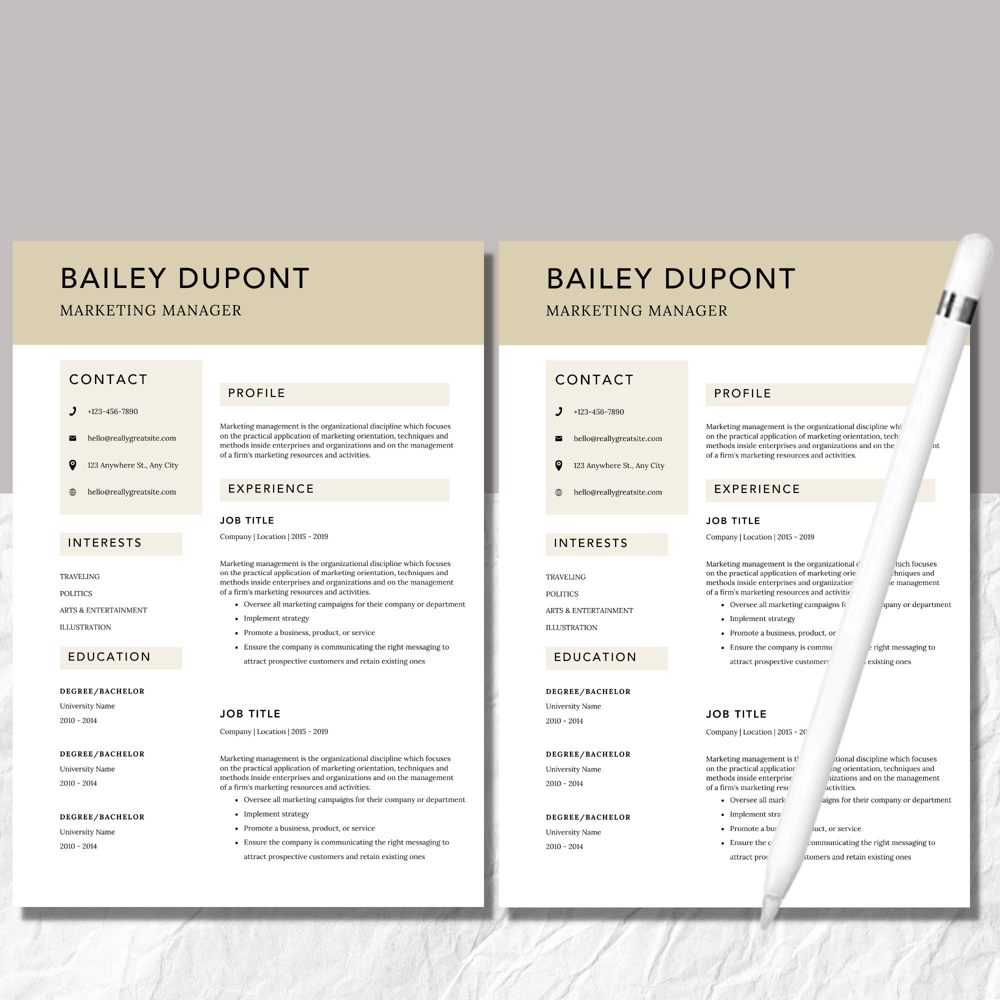 Ats Friendly Resume Ats Resume Template CV Infographic - Etsy