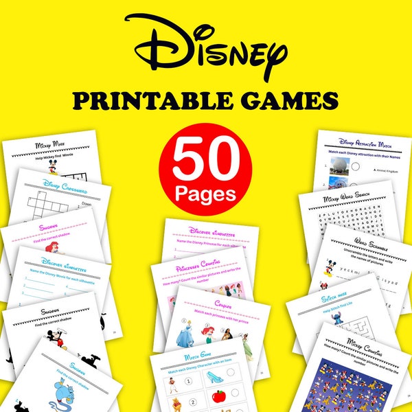 Printable Games - Activity Pack for Family Road Trip, Trip Activity Pack For Kids