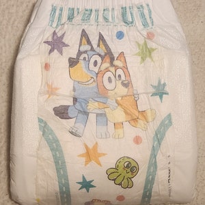 2 modified pampers baby-dry size(6) 35+Lbs with (double tabs)