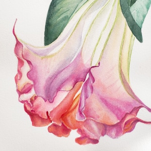 Original  watercolor floral painting, illustration, interior art  hand-painted art interior