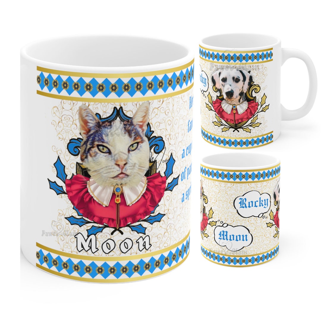 Custom Pet Gift, Royal Pet Portrait, Gifts for Him, Gift for Women, Pet